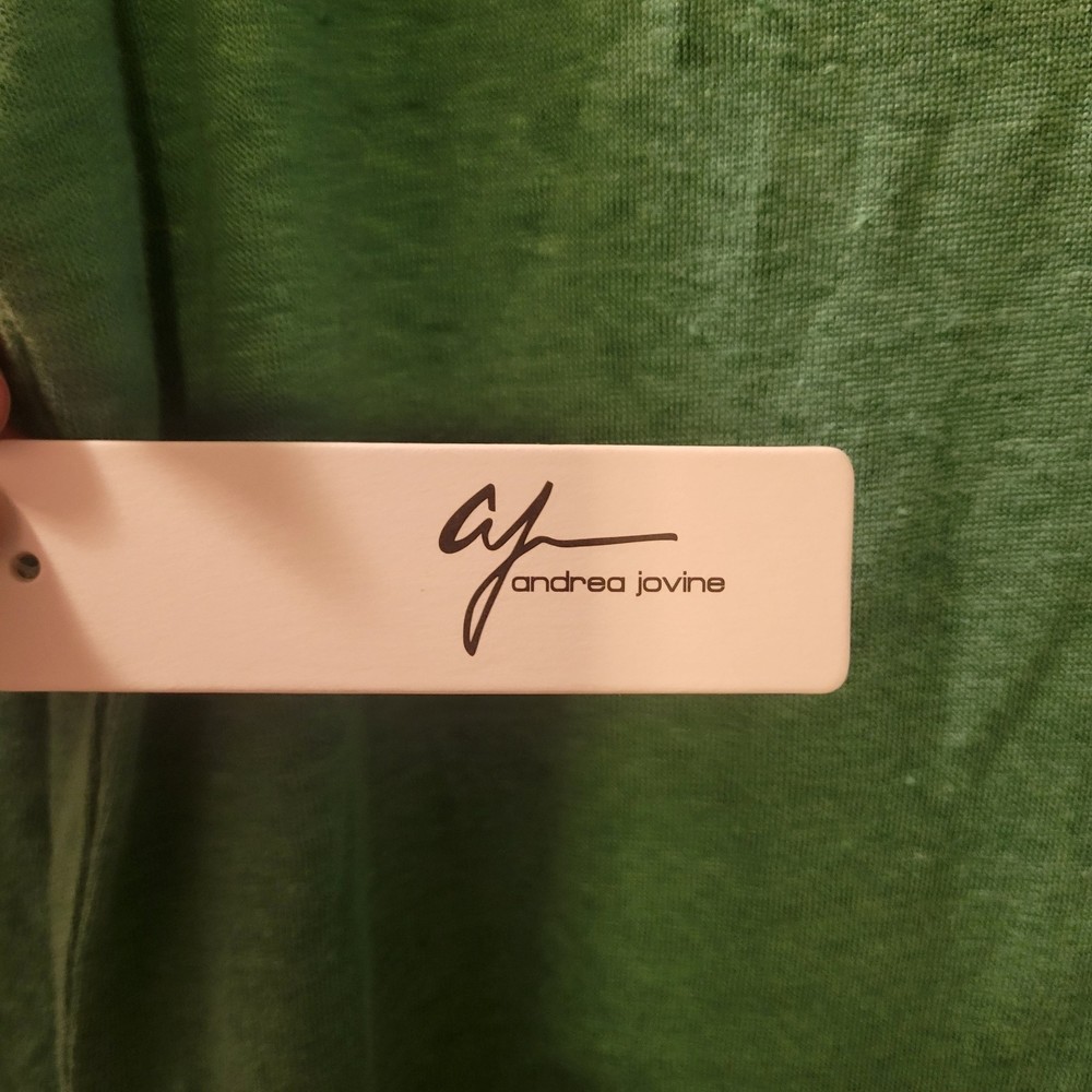 NWT andrea jovine Women's 100% Linen Boatneck Top Size XL - Picture 4 of 7